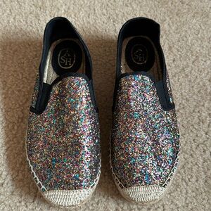 ASH - Multi-Color Glitter Espadrilles - Size 37 (7)